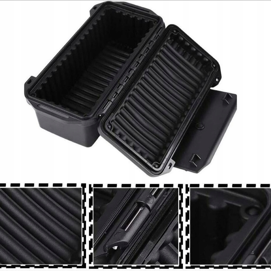 Pudełko skrzynka na amunicję wodoodporna abs taktyczna pianka 20x10x10cm - obrazek 4