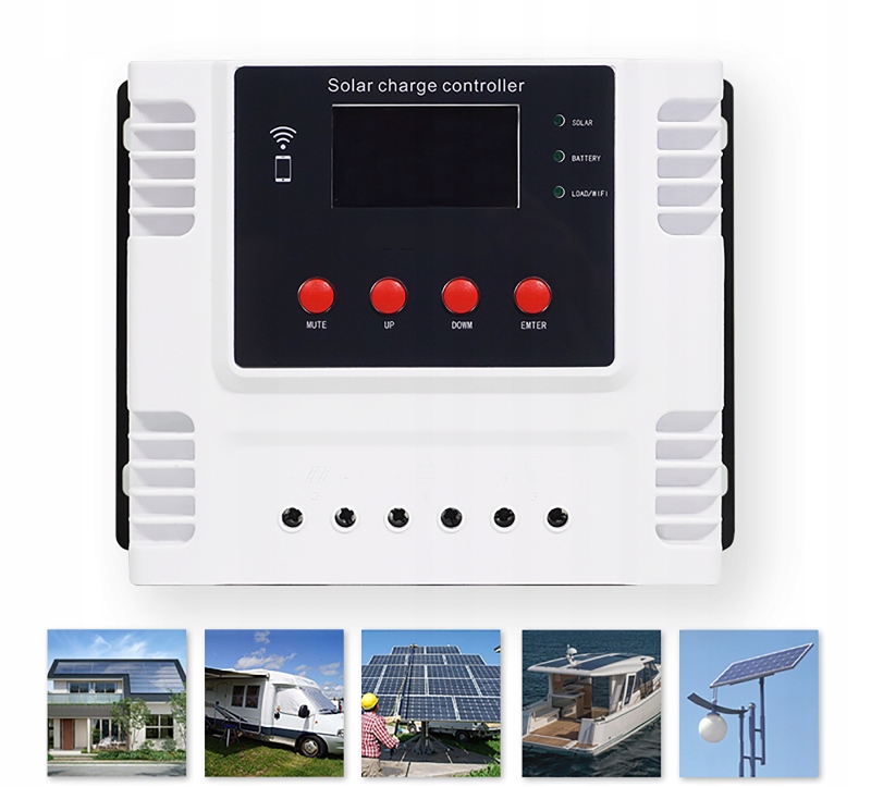 Sterownik panel wifi solarny regulator 12-48v 60a - obrazek 3