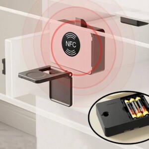 Zamek do szafy sejf nfc uniwersalny meblowy szuflada dokumenty bezpieczny - miniatura 10