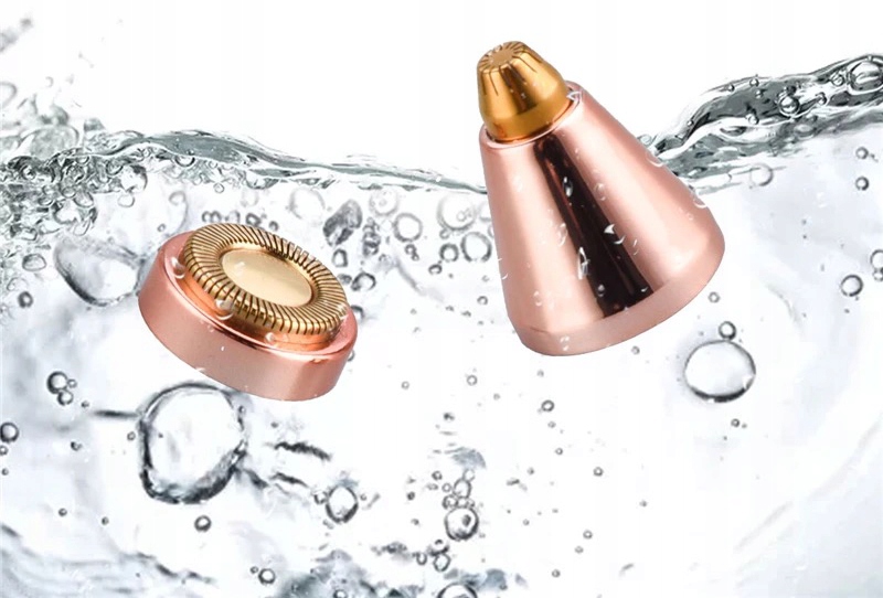 Zestaw trymer depilator do nosa brwi ciała maszynka szczoteczka 2 w 1 usb - zdjęcie 6