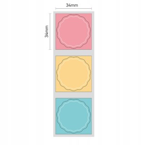 Niimbot etykiety naklejki okrągłe 34mm kolorowe seria b 200szt b21/b1/b3s - miniatura 2
