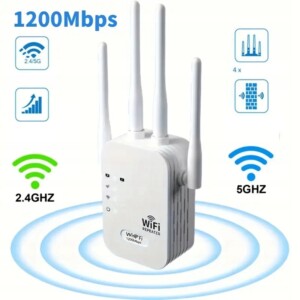 Repeater wzmacniacz sygnału wifi 1200mb/s aż 4 anteny router acces point - miniatura 10