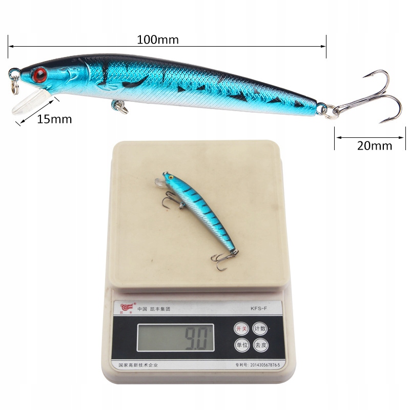 Wobler szczupak sandacz okoń sum 9g 10 cm f156f - zdjęcie 3