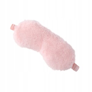 Opaska na oczy spania premium sen pluszowa różowa