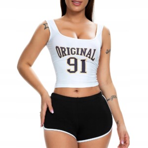 Szorty damskie sportowe wygodne spodenki czarne xl - miniatura 3