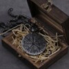 Naszyjnik kompas wikingów vegvísir nordycki 460 - miniatura 4