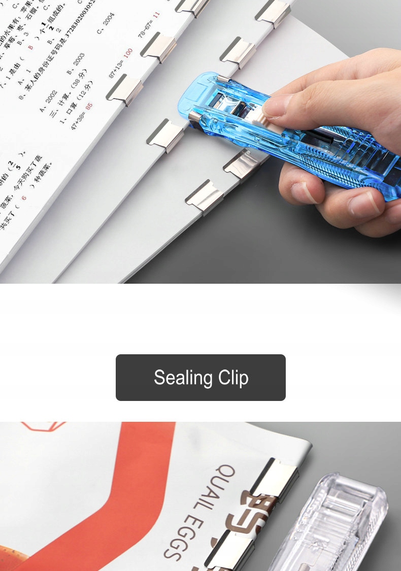 Klipsy do dokumentów urządzenie + 50 klipsów biuro - obrazek 5