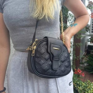 Torebka damska skórzana torba ramię pikowana t07 - miniatura 5