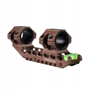 Montaż do lunety 25.4mm/30mm jednoczęściowy picatinny 20mm poziomica brown - miniatura 9