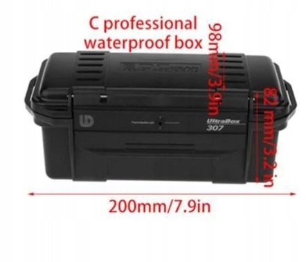 Pudełko skrzynka na amunicję wodoodporna abs taktyczna pianka 20x10x10cm - obrazek 11