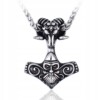 Naszyjnik młot thora valknut nordic wikingów 298 - miniatura 1
