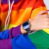 Bluza tęczowa lgbt tęcza z kapturem poliestrowa xl - miniatura 2