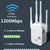 Repeater wzmacniacz sygnału wifi 1200mb/s aż 4 anteny router acces point - miniatura 9