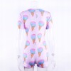 Piżama damska prezent na walentynki dla dziewczyny body fioletowe lody l - miniatura 6