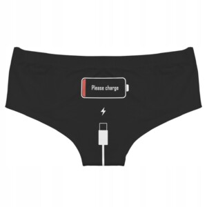 Majtki damskie please charge me proszę naładuj r.m - miniatura 1