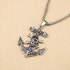 Naszyjnik srebrny łańcuszek kotwica piraci 321 - miniatura 9