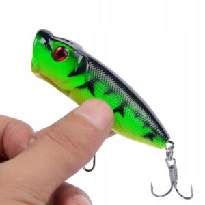 Popper flopper wobler okoń szczupak f141 zielony - miniatura 2