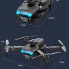Dron z dwoma kamerami h8 pro gps 4k wifi 3 baterie 2km fpv etui na prezent - miniatura 13