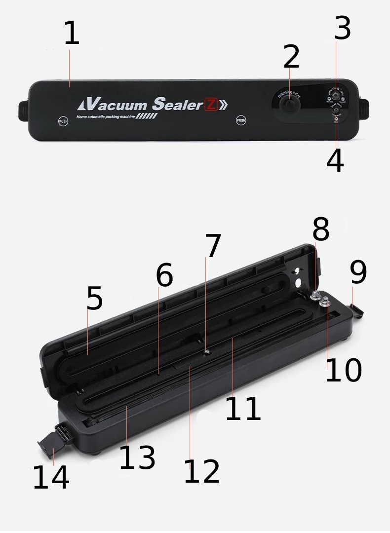 Szybka zgrzewarka próżniowa do żywności folii sous vide pakowarka do 30 cm - obrazek 13