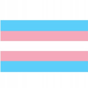 Flaga tęczowa lgbt duża 90x150cm traspłciowość f3 - miniatura 2