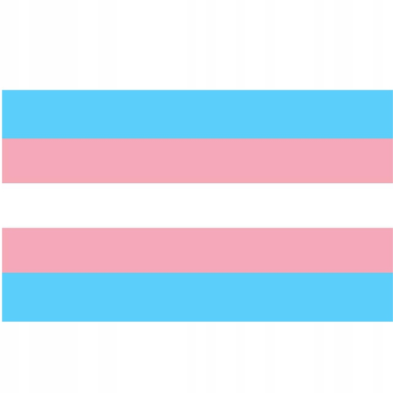 Flaga tęczowa lgbt duża 90x150cm traspłciowość f3 - obrazek 2