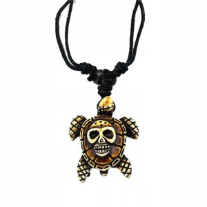 Naszyjnik rzemyk zawieszka żółw morski kite windsurfing biżuteria prezent m