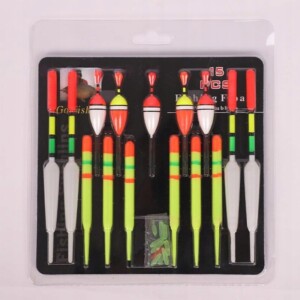 Zestaw spławików wędkarskich 15 sztuk na jeziora rzeki stawy uniwersalne - miniatura 9