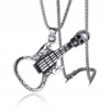 Naszyjnik metal czacha gitara muzyk artysta 376 - miniatura 2
