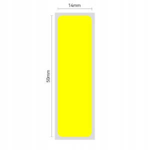 Niimbot etykiety naklejki labels 14x50mm 125szt żółte do b18 n1 - miniatura 2