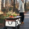 Wózek terenowy plażowy turystyczny zakupy transportowy 120kg ze stołem 70cm - miniatura 11
