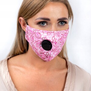 Komplet maska damska + 3x filtr hepa pm 2.5 węgiel - miniatura 1