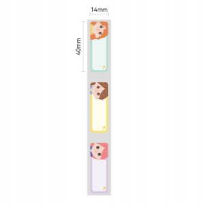 Niimbot etykiety naklejki labels 14x40mm 155szt bużki do d110/d11/d101 - miniatura 2