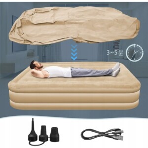 Materac kempingowy podwójny 2osobowy automatyczny wygodny łóżko turystyczne - miniatura 13