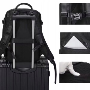 Plecak podrózny wymiar dla ryanair i wizzair bagaż podręczny usb na laptopa - miniatura 10