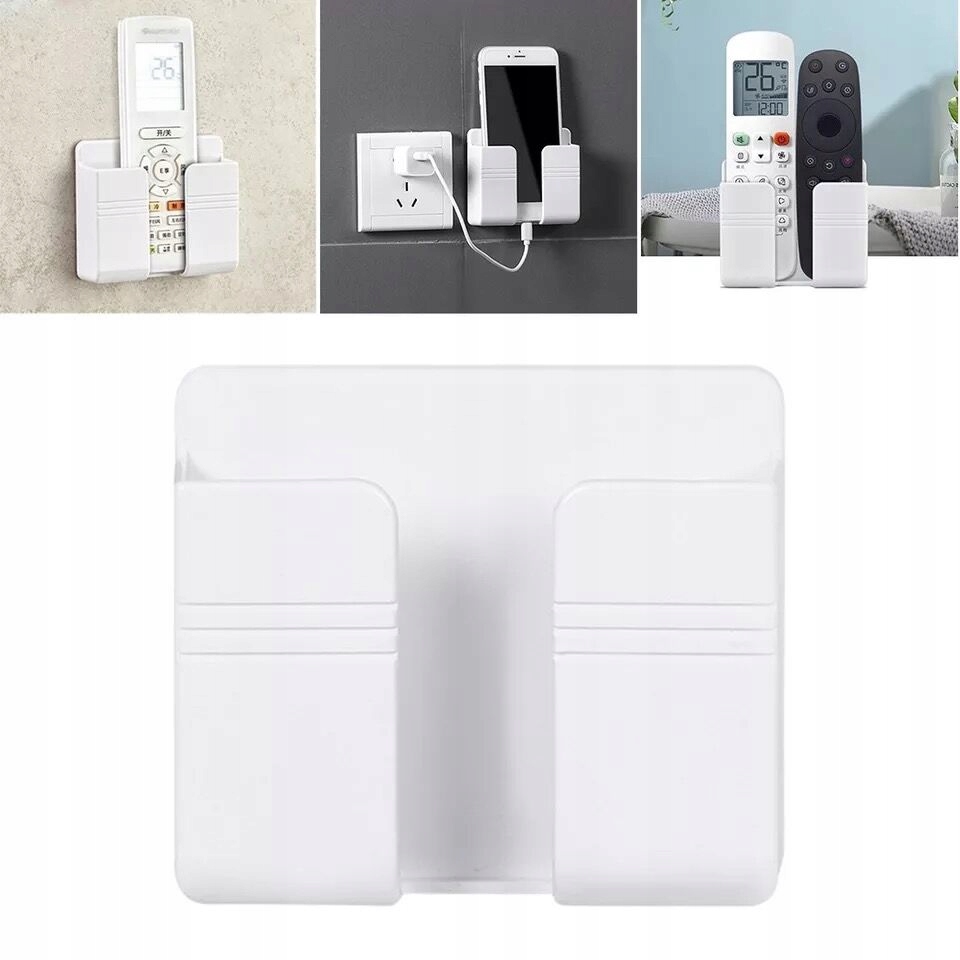 Uniwersalny uchwyt ścienny na telefon piloty kabel półka na ścianę - zdjęcie 6