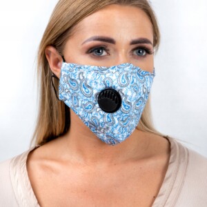 Komplet maska damska wielorazowa + 3x filtr pm 2.5 - miniatura 1