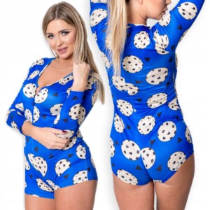 Piżama damska prezent na walentynki dla dziewczyny body ciasteczka l - miniatura 1