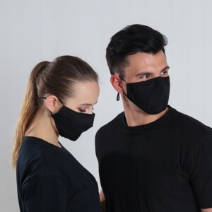 Komplet maska czarna + 3x filtr hepa pm 2.5 węgiel - miniatura 3