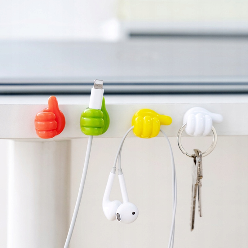 Organizer do kabli zestaw 5 sztuk pięść ręka ok kolorowy mix klucze - obrazek 5