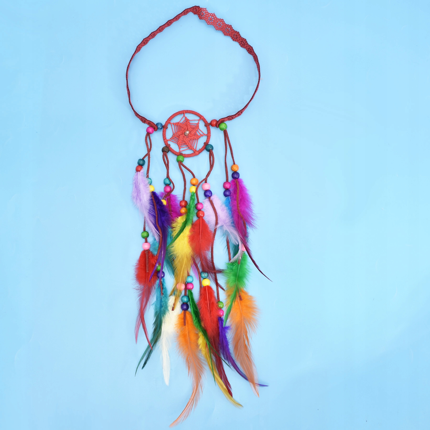 Pióropusz opaska do włosów łapacz snów piórka a14 - obrazek 3