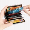 Etui na karty metalowe portfel na karty z blokadą rfid card holder - miniatura 2