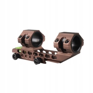 Montaż do lunety 25.4mm/30mm jednoczęściowy picatinny 20mm poziomica brown - miniatura 7