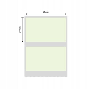 Niimbot etykiety naklejki 50*30mm zielone 230szt do b21/b3s/b1 oryginalne - miniatura 2