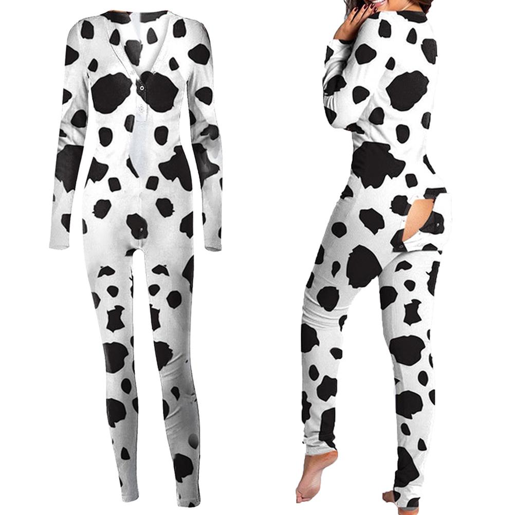 Piżama damska prezent na walentynki dla niej rozpinana dalmatyńczyk l - zdjęcie 5