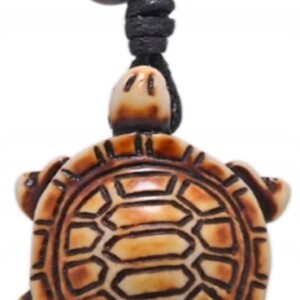 Naszyjnik żółw morski zawieszka kite windsurfing rzemyk casual żółwik l - miniatura 2