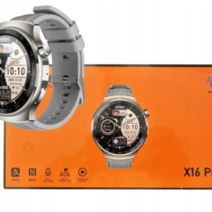 Smartwatch x10 pro metalowy menu pl rozmowy nfc 1.55" hd męski android ios