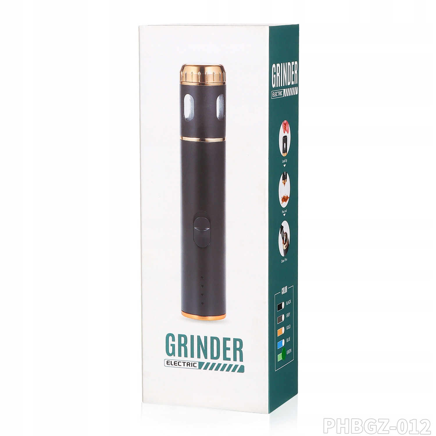 Młynek elektryczny do ziół tytoniu przypraw grinder turystyczny na usb aku - obrazek 4