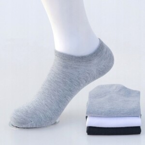 Skarpety stopki bawełna 100% wygodne unisex bawełniane 38-44 szare - miniatura 2