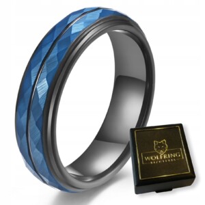 Pierścień obrączka z wolframu wolfring eu19 us09 - miniatura 1