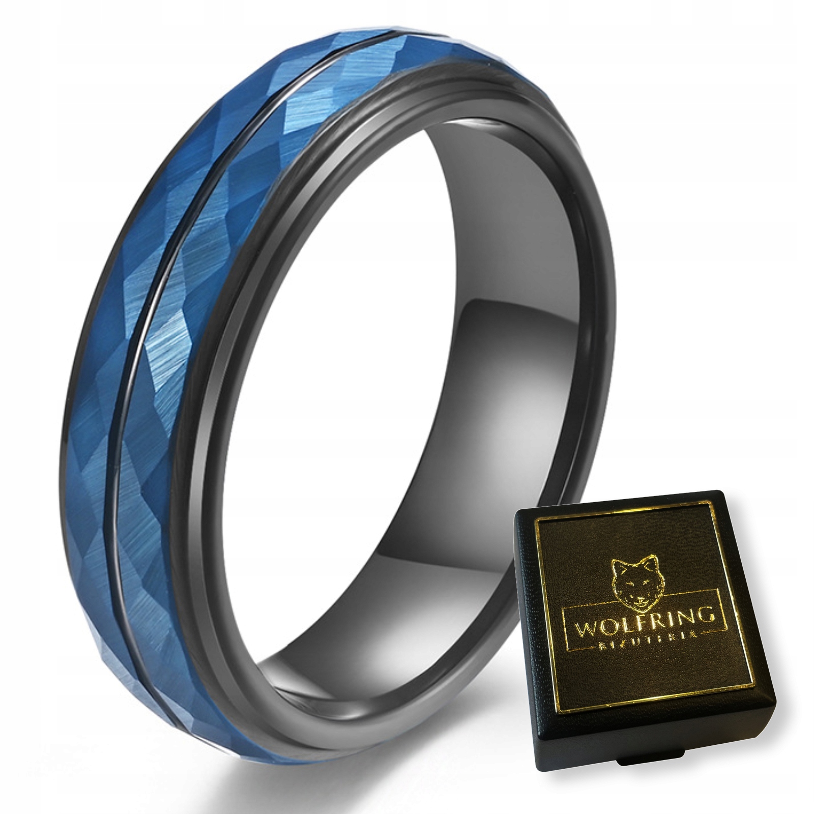 Pierścień obrączka z wolframu wolfring eu19 us09 - zdjęcie 1